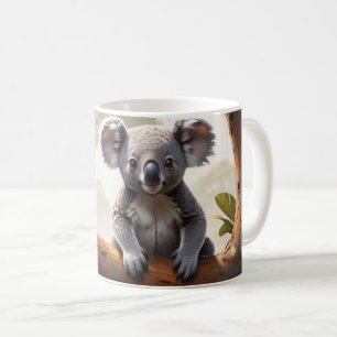 Baby Koala by a Pond Coffee Mug
