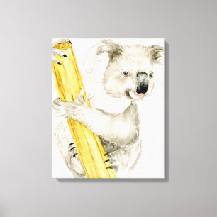 Baby Koala Cute & Furry Canvas Print