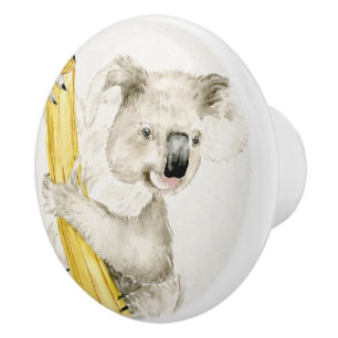Baby Koala   Cute & Furry Ceramic Knob
