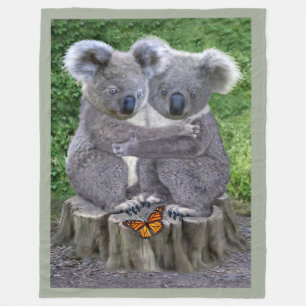 BABY KOALA HUGGIES FLEECE BLANKET