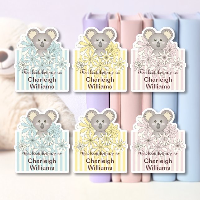 Baby Koala This Book Belongs To Kids Bookplate (Creator Uploaded)