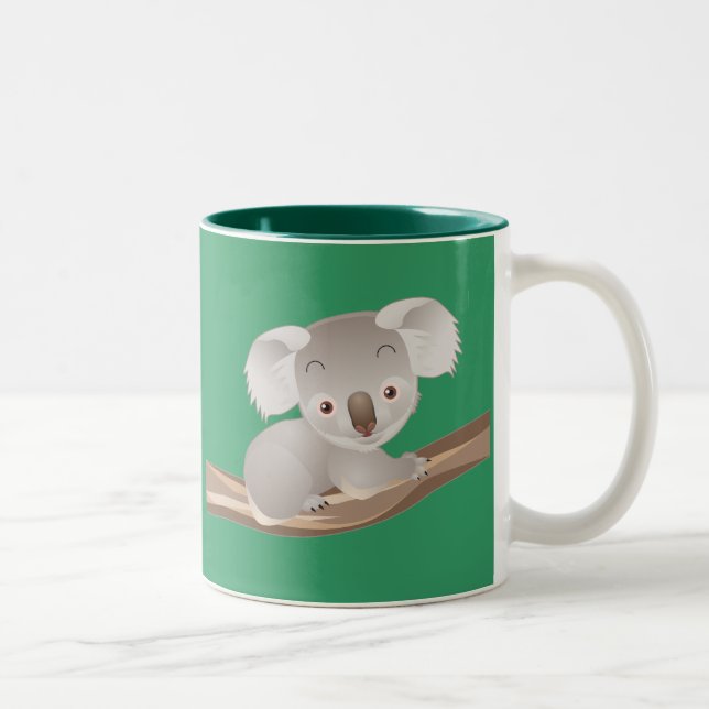 Baby Koala Two-Tone Coffee Mug (Right)