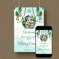 Baby Krishna Naming Cradle Ceremony welcome