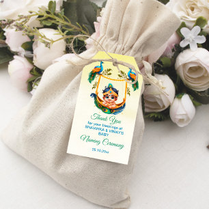 Baby Krishna Naming Namkaran Cradle favour gift Tags