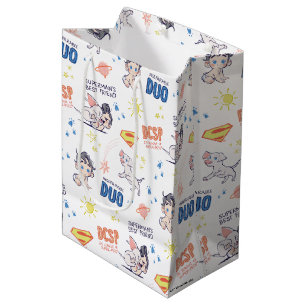 Baby Krypto & Superman Pattern Medium Gift Bag