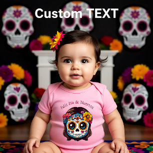 🌹Baby La Catrina with mariglod 🌹 Baby Bodysuit