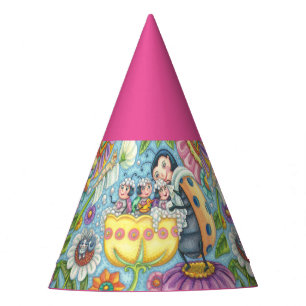 Baby Ladybugs Bubblebath PARTY HAT * Customise