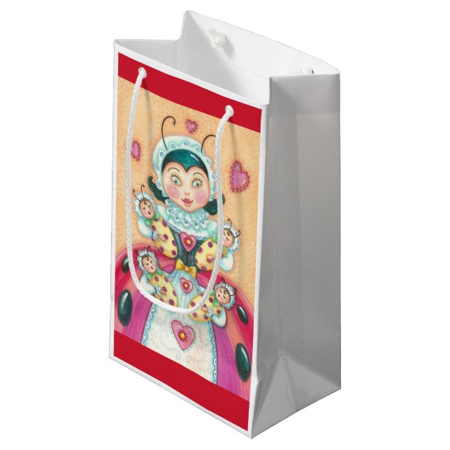 Baby Ladybugs Family GIFT BAG *Customise (Front Angled)