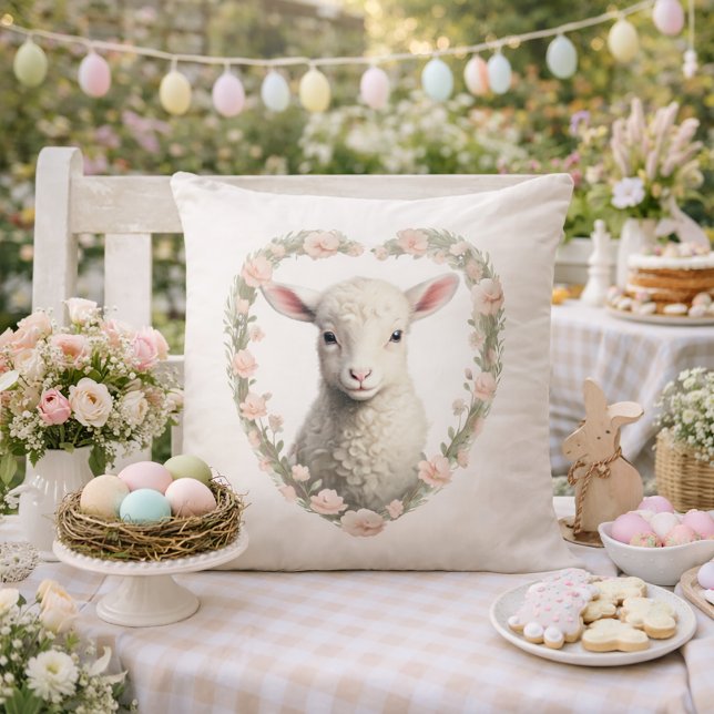 Baby Lamb Heart Cushion (Creator Uploaded)
