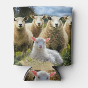 Baby Lamb Sheep Herd Flock Can Cooler