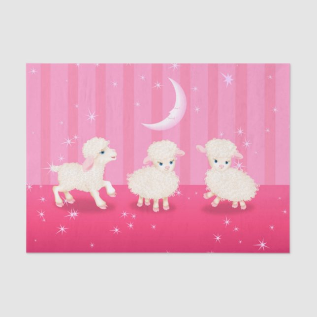 Baby Lambs Tissue Paper (Front)