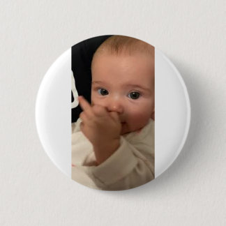 baby lamp 6 cm round badge