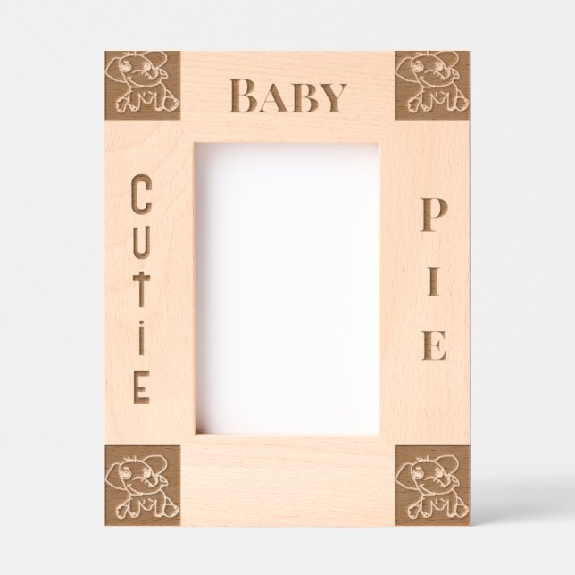  Baby Laser Etched Picture Frame (Front)