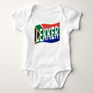 Baby Lekker South African 1-Piece in White Baby Bodysuit