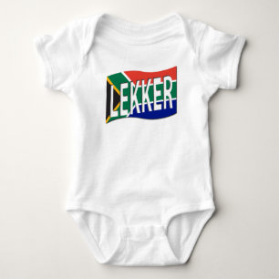 Baby Lekker South African 1-Piece in White Bodysuit