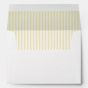 Baby Lemon Striped Lining A7 Envelopes