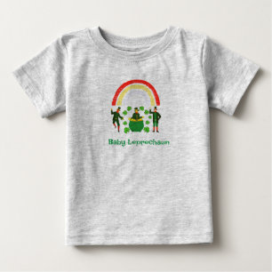 Baby Leprechaun Shamrock Rainbow T-Shirt