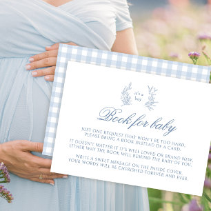 Baby light blue cute book for baby Enclosure Card