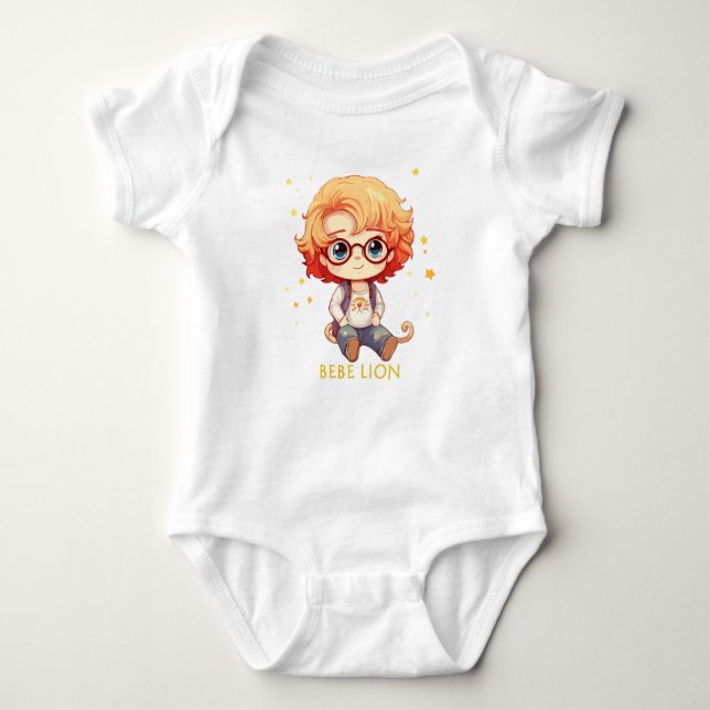 Baby Lion Baby Bodysuit (Front)