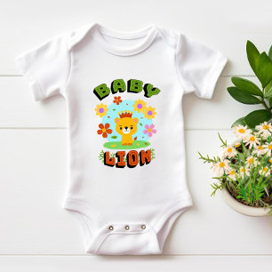 Baby lion baby bodysuit