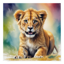 baby lion-Buy Wall Art & Paintings
