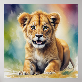 baby lion-Buy Wall Art & Paintings