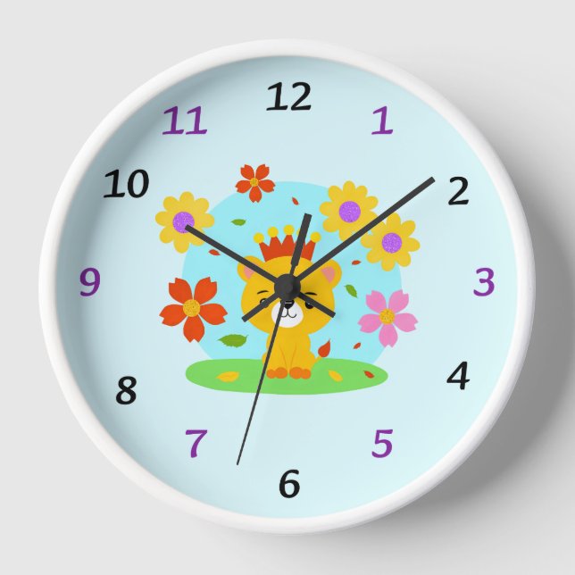 Baby lion clock (Front)