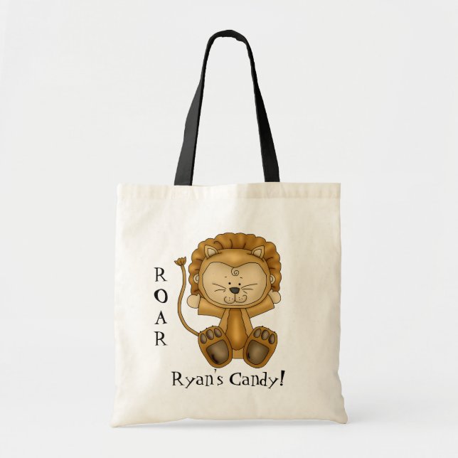 Baby Lion-Halloween Goody Bag/Personalise Tote Bag (Front)