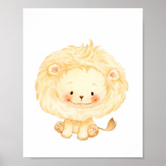 Baby Lion Nursery Wall Art