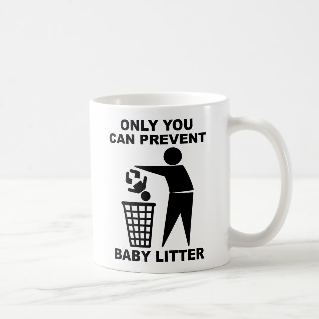 Baby Litter Funny Mug Humour (Right)