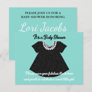 BABY Little Black Dress Baby Shower Party Invitation