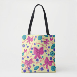 Baby Little Girls Tote Buttons and Bows Bag