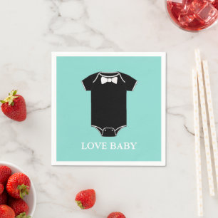 BABY Little Man Tuxedo Shower Party Napkin