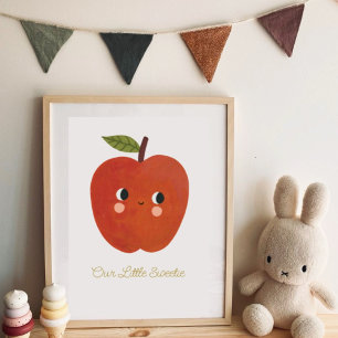 Baby Little sweetie Cute Apple  Nursary   Poster