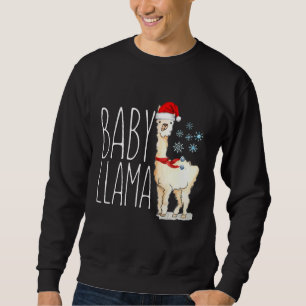 Baby Llama Christmas Matching Family Tribe Holiday Sweatshirt