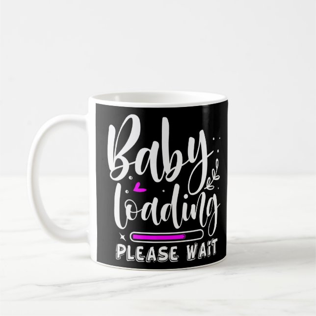 Baby Loading 2022 Funny Pregnancy Announce Mother  Coffee Mug (Left)