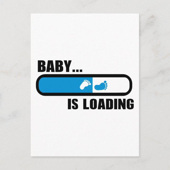 Baby loading feet postcard (Front)