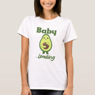 Baby Loading Funny Pregnant Avocado Mom T-Shirt
