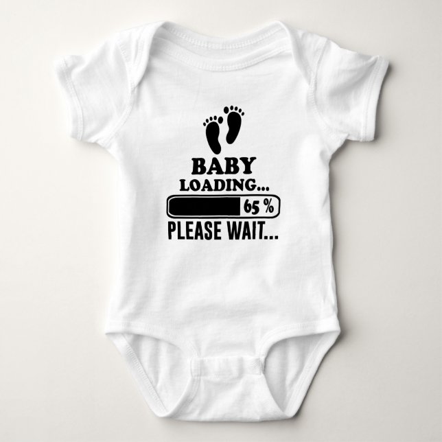 BABY LOADING PLEASE WAIT BABY BODYSUIT (Front)