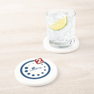 Baby Loading , Twin Notification Coaster