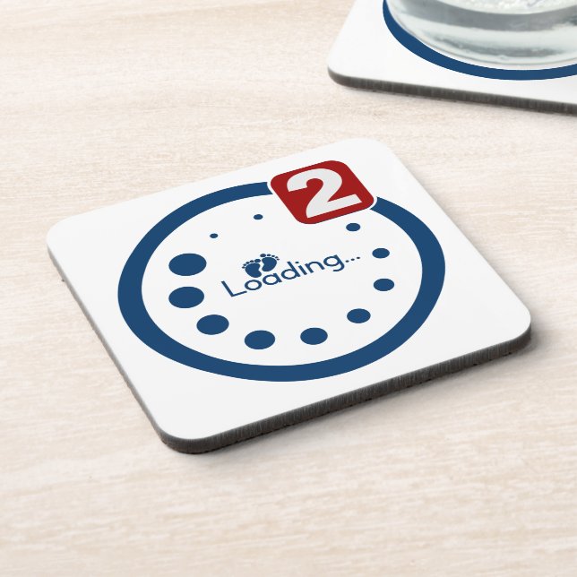 Baby Loading , Twin Notification Coaster (Left Side)