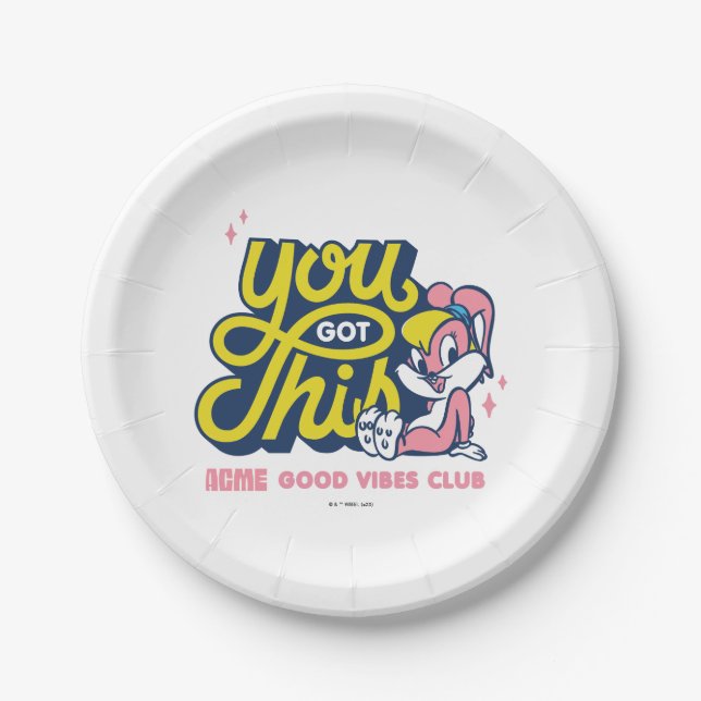 Baby Lola Bunny - You Got This Paper Plate (Front)