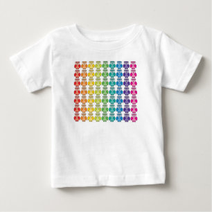 Baby Long Sleeved T-Shirt Cute Rainbow Owl Pattern