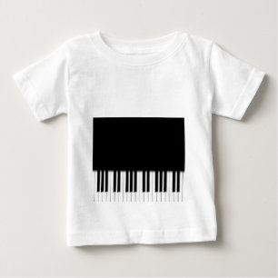 Baby Long Sleeved T-Shirt - Piano Keyboard