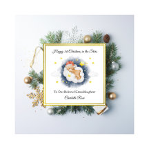 Baby Loss Girl Boy Cloud Bear Christmas Card 