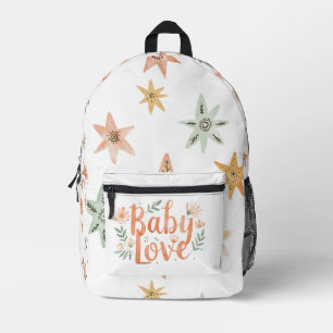 Baby love boho printed backpack