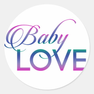 Baby Love Classic Round Sticker