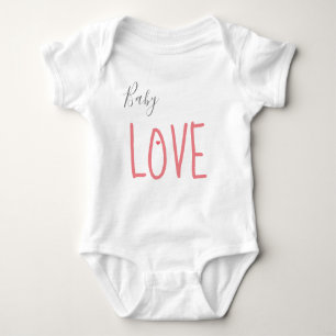 Baby Love Heart Baby Bodysuit