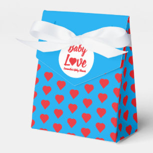 Baby Love Heart Baby Shower Favour Box
