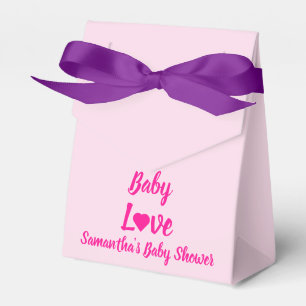 Baby Love Heart Baby Shower Favour Box